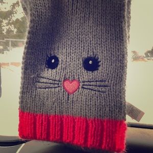 Cute cat scarf